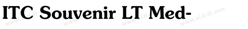 ITC Souvenir LT Med字体转换